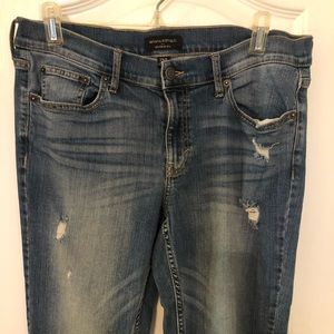 Banana Republic Distressed Girlfriend Jeans